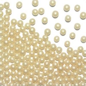Ivory Pearlized Sugar Pearls 100g 4 mm 300