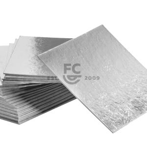 Silver 0.08" Embossed Square Thin Board - 10" 300