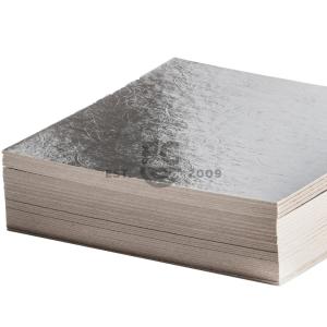 Silver 0.08" Embossed Square Thin Board - 8" 300