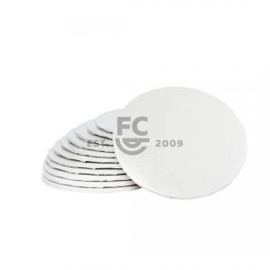 6 Inch Round White Embossed 1/4" Cake Board 300