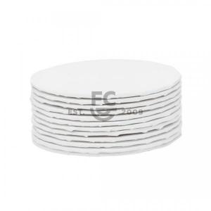 10 Inch Round White Embossed 1/4" Cake Board 300