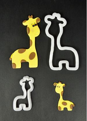Mummy & Baby Giraffe Cutter Set by FMM 300