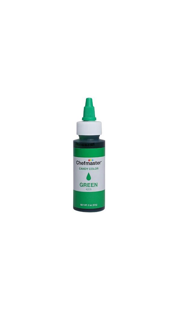 Green 2 oz Liquid Candy Color by Chefmaster 600