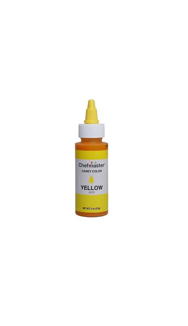 Yellow 2 oz Liquid Candy Color by Chefmaster 600