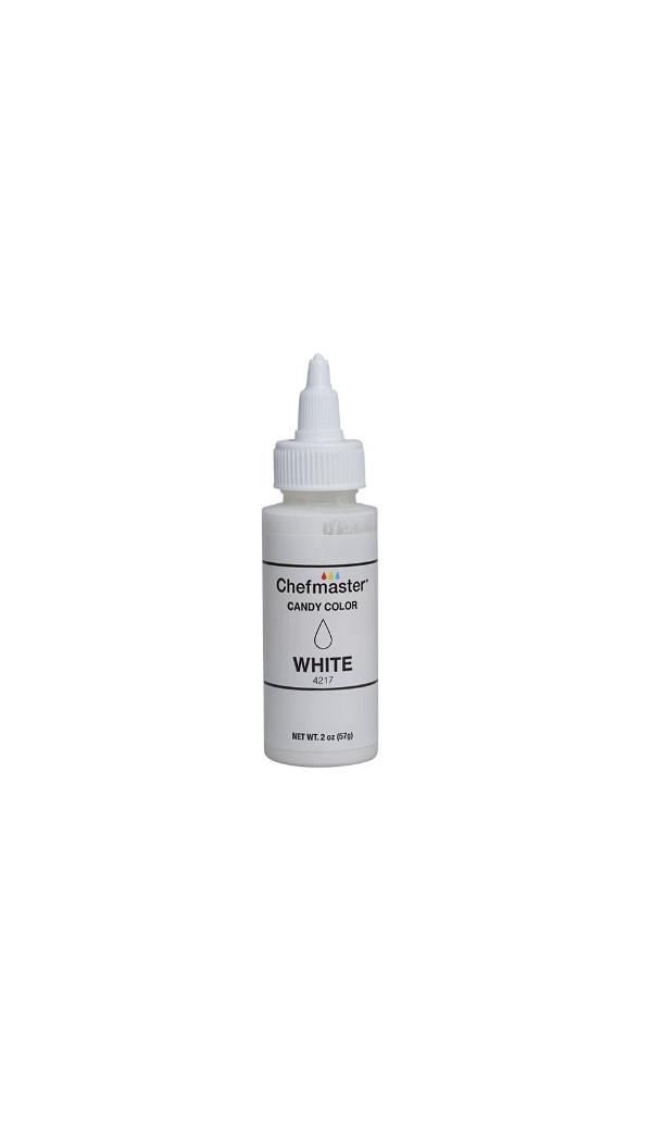 White 2 oz Liquid Candy Color by Chefmaster 600
