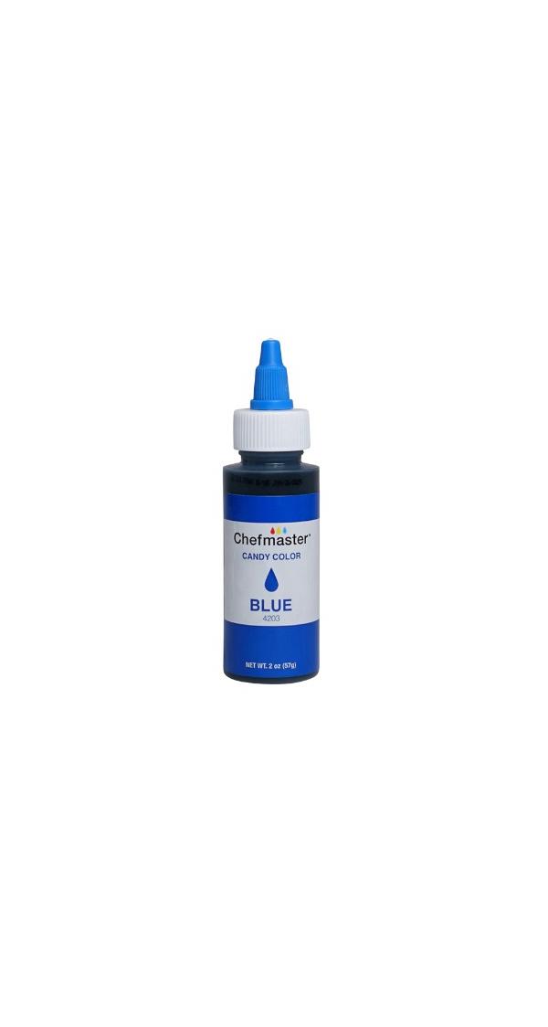 Blue 2 oz Liquid Candy Color by Chefmaster 600