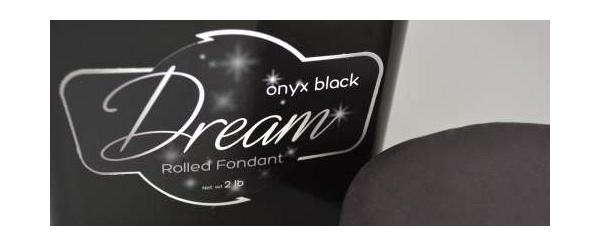 Onyx Black Dream Fondant - 2 lbs 600