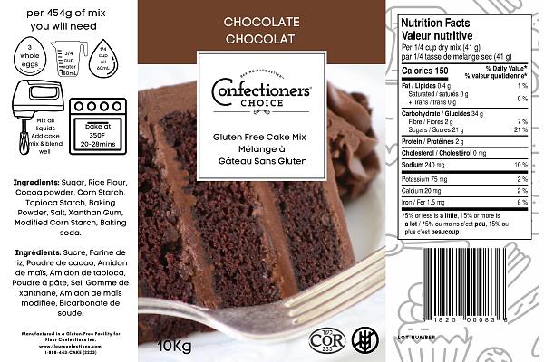 Gluten Free Chocolate Cake Mix - 10 kg 600