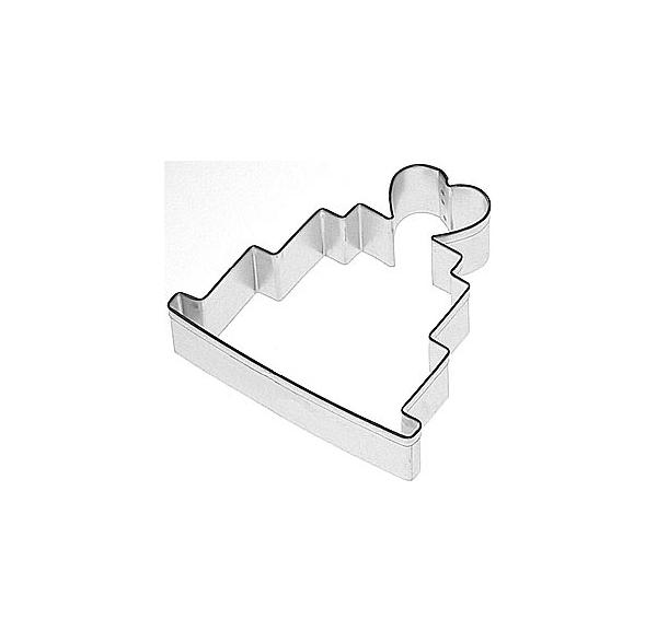 Wedding Cake Cookie Cutter - 4" with Heart 600