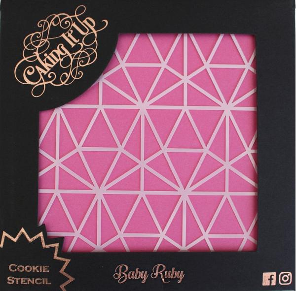 Baby Ruby Cookie Stencil by Caking It Up 600