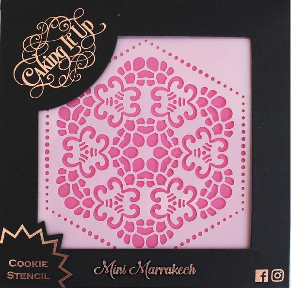 Mini Marrakech Cookie Stencil by Caking It Up 600