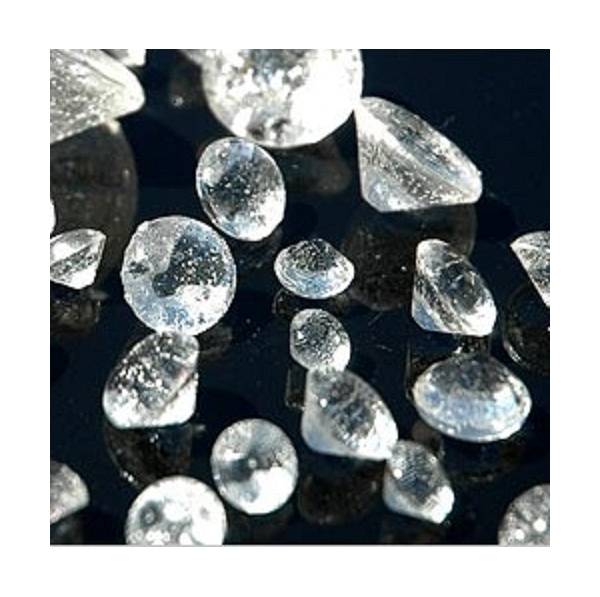 Clear Mini Edible Isomalt Diamonds - 40 Pack 600