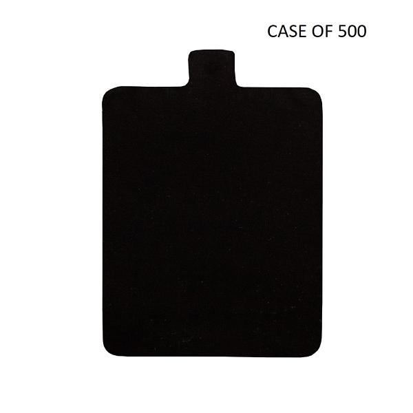 Black 0.045" Rectangle Thin Tab Board - 4" x 2 3/4" CASE OF 500 600