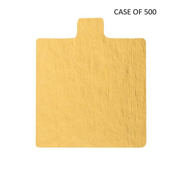 Gold 0.045" Square Thin Tab Board - 3" - CASE OF 500 600