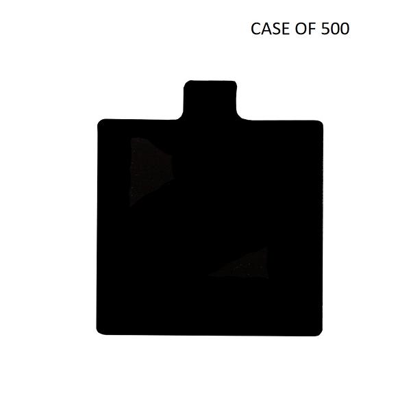Black 0.045" Square Thin Tab Board - 3" - CASE OF 500 600