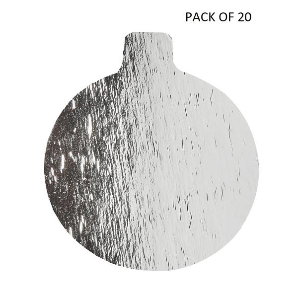 Silver 0.045" Round Thin Tab Board - 3 1/4" - PACK OF 20 600