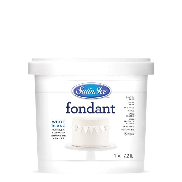 Satin Ice White Rolled Fondant - 1kg (2.2 lbs) 600