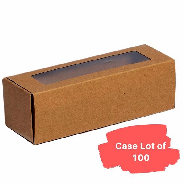6 Macaron Box - Kraft with Window - Package of 100 600