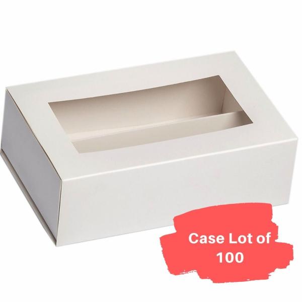 12 Macaron Box - White with Window & Insert - Package of 100 600
