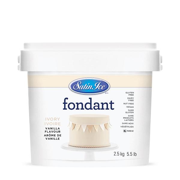 Satin Ice Ivory Rolled Fondant - 2.5 kg (5.5 lbs) 600