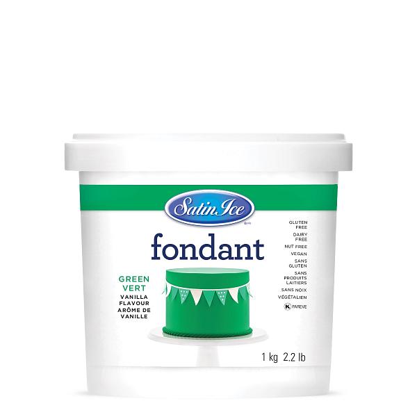 Satin Ice Green Rolled Fondant - 1 kg (2.2 lbs) 600