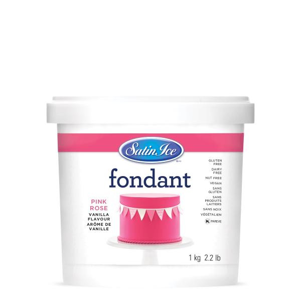 Satin Ice Pink Rolled Fondant - 1 kg (2.2 lbs) 600