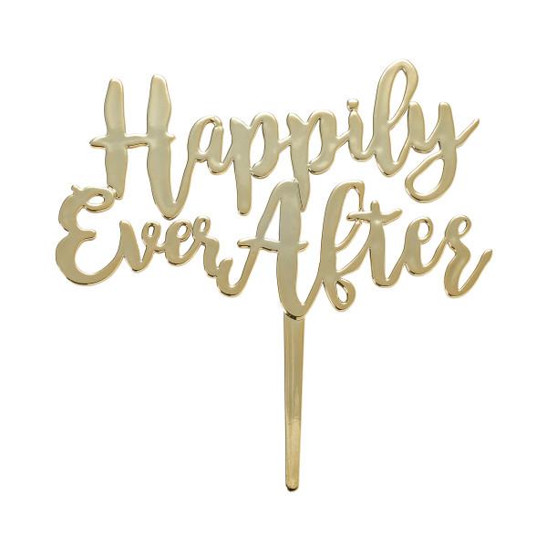 Happily Ever After Cake Topper Pic - Pack of 6 600