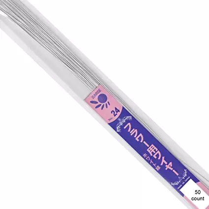 Imported Paper Covered Wires 14" White 24 Gauge pkg 50 600