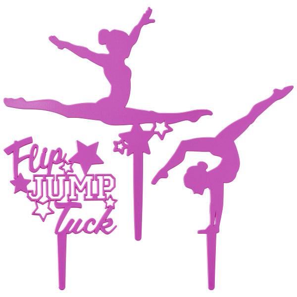 Flip - Jump - Tuck Dancer Cake Topper Kit 600