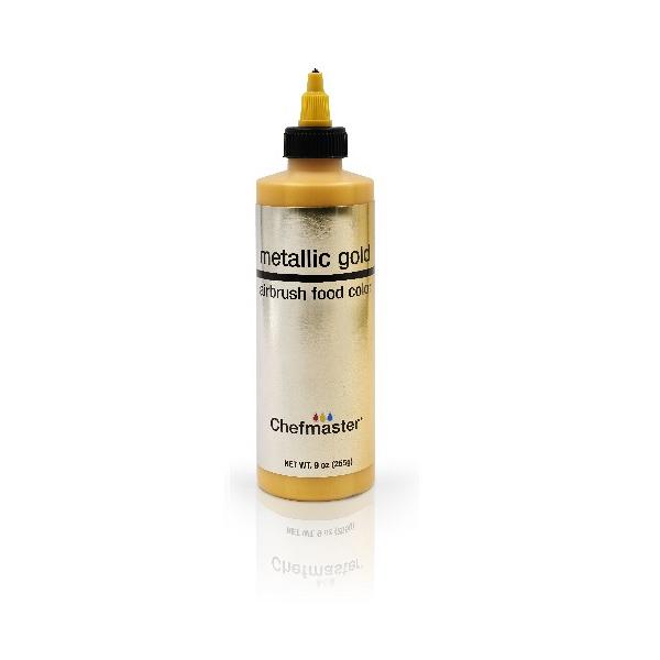 Metallic Gold 9 oz Airbrush Color by Chefmaster 600