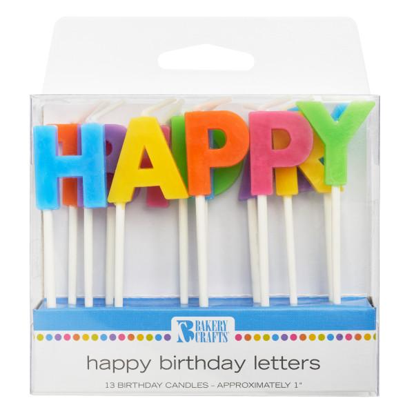 Happy Birthday Candle Set 1" by Bakery Crafts 600