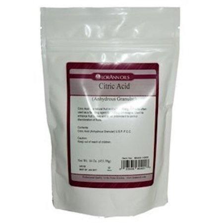 Citric Acid (Anhydrous Granular) 16 oz (1 lb) 600