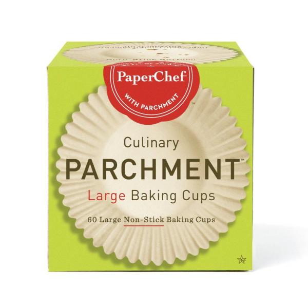 Large White Baking Cups by Paperchef - 1 7/8" base x 1 3/8" high 600