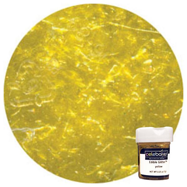 Yellow Edible Glitter - 7.1 Grams 600