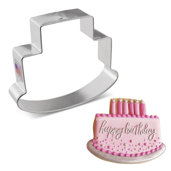 Cake Cookie Cutter by Flour Box Bakery, 4" 600