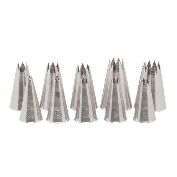 10 Piece Star Tube Set. Sizes 5/32" to 11/16" 600