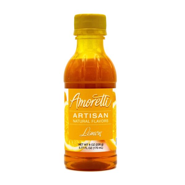 Lemon Artisan Natural Flavor by Amoretti - 8 oz (226g) 600