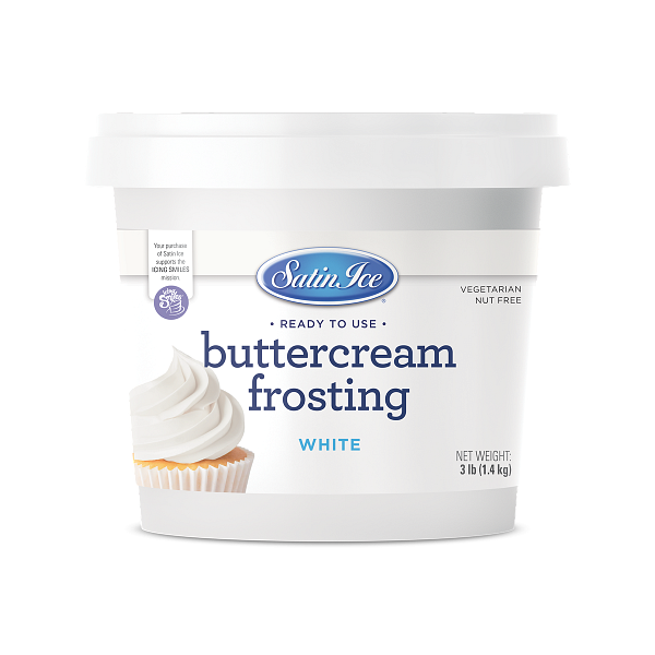 Ready to Use (RTU) Buttercream by Satin Ice 3 lbs (1.4kg) 600