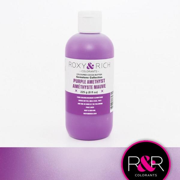 Purple Amethyst Gemstone Cocoa Butter by Roxy & Rich - 8 oz 600
