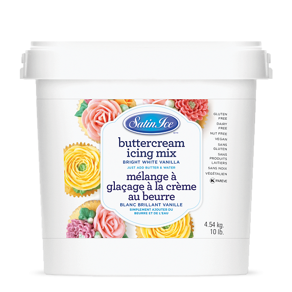Satin Ice Buttercream Icing Mix - 4.54kg (10 lbs) 600