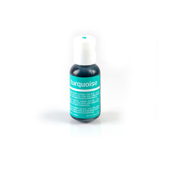 Turquoise 0.7 oz Liqua-Gel Food Color by Chefmaster 600