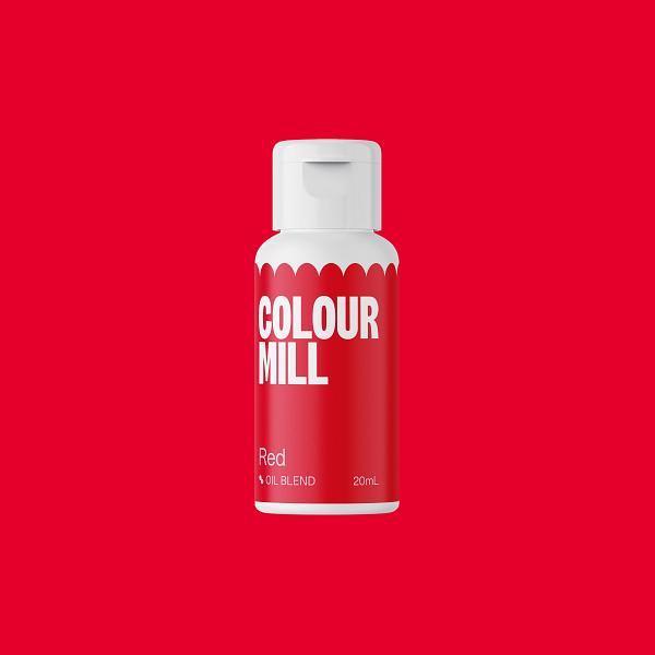 Red Colour Mill Oil Based Colouring - 20 mL 600