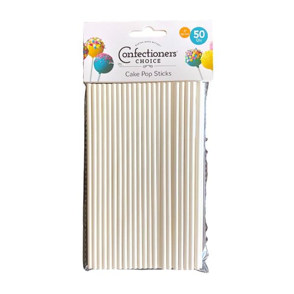 Cake Pop Sucker Sticks 6" Package of 50 by Confectioners Choice 600