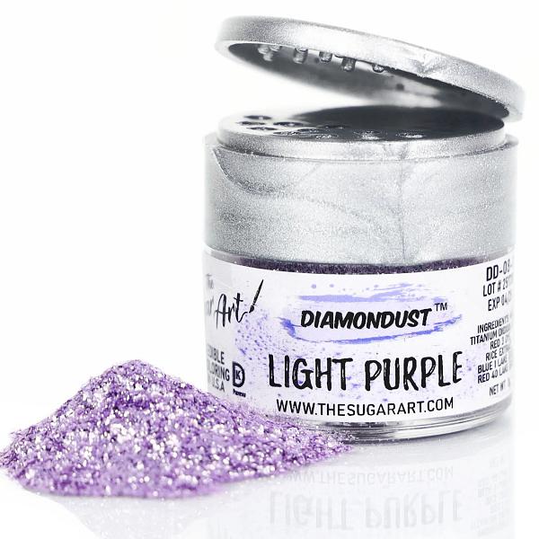 Light Purple Diamond Dust Edible Glitter - by The Sugar Art 600