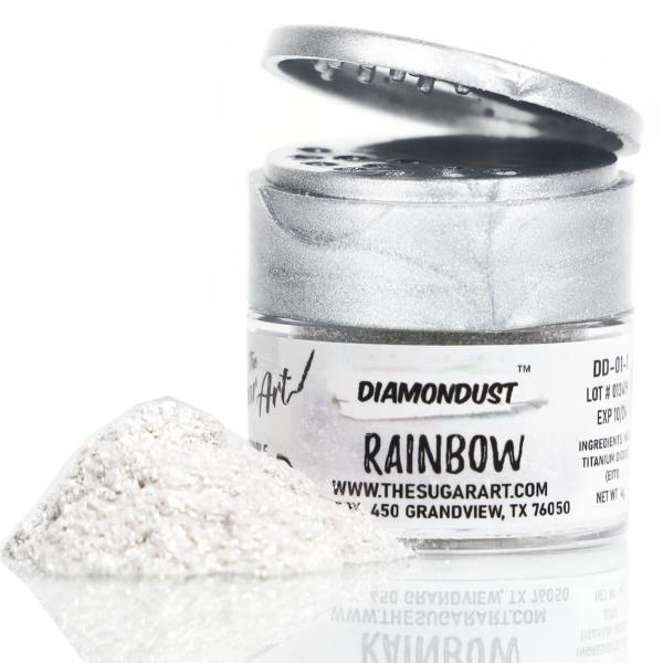 Rainbow Diamond Dust Edible Glitter - by The Sugar Art 600