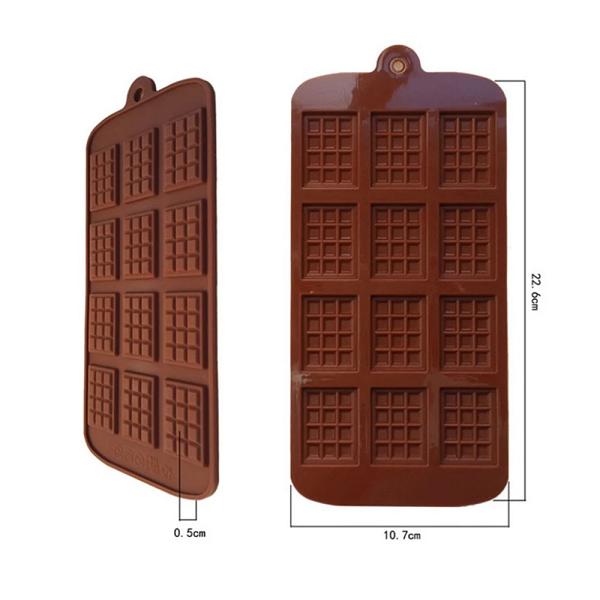 Mini Chocolate Bar Mold - 12 pcs 1 1/2" x 1" 600
