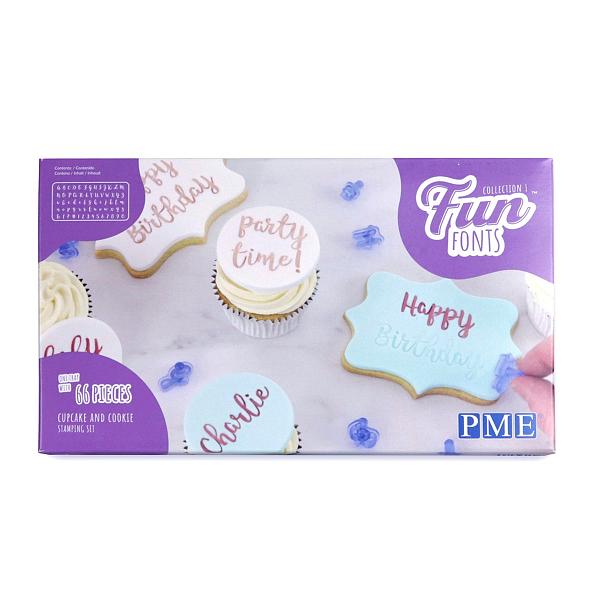 Fun Fonts - Cupcakes and Cookies Stamping Set by PME 600