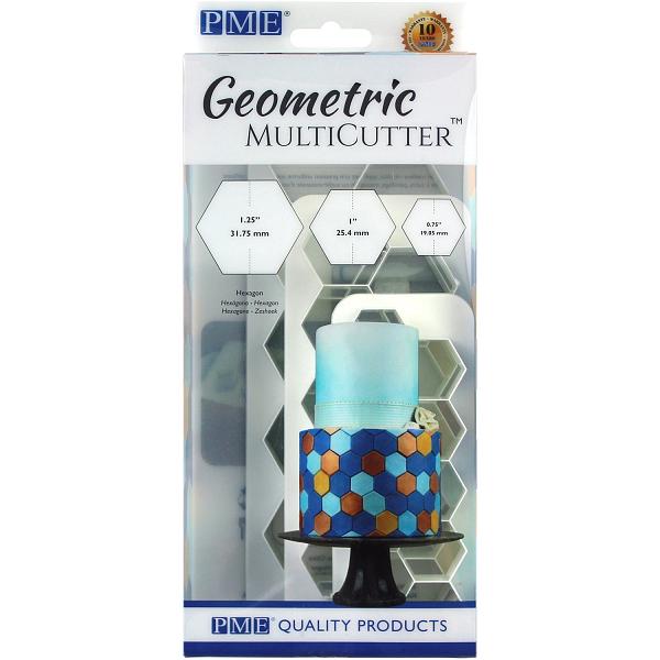 Geometric MultiCutter - Hexagon Set of 3 by PME 600