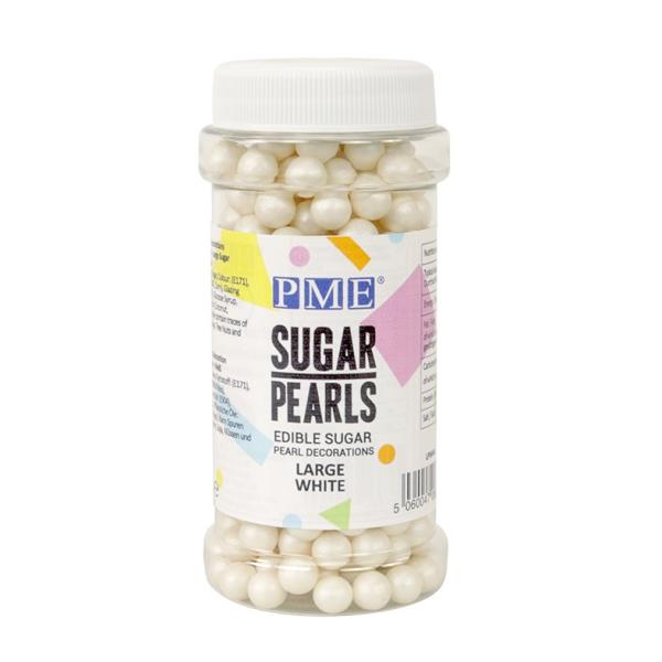 Large White Sugar Pearls by PME 600