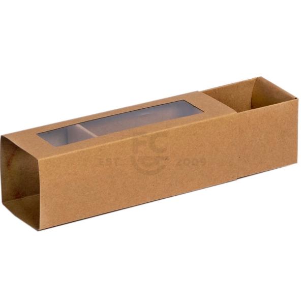 6 Macaron Box - Kraft with Window - Package of 10 600